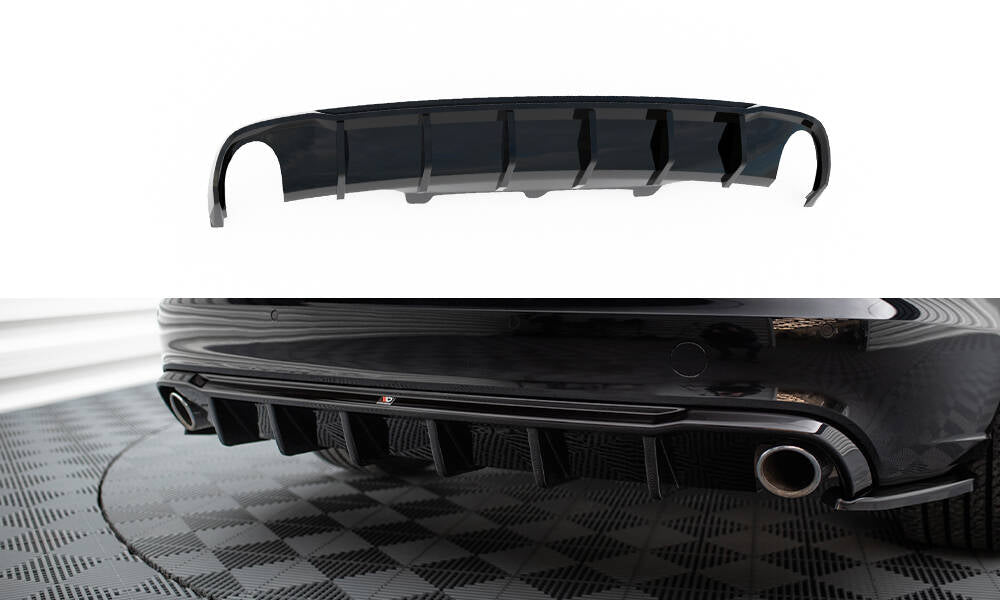 Maxton Diffusor Heck Ansatz für Audi A6 Avant C7