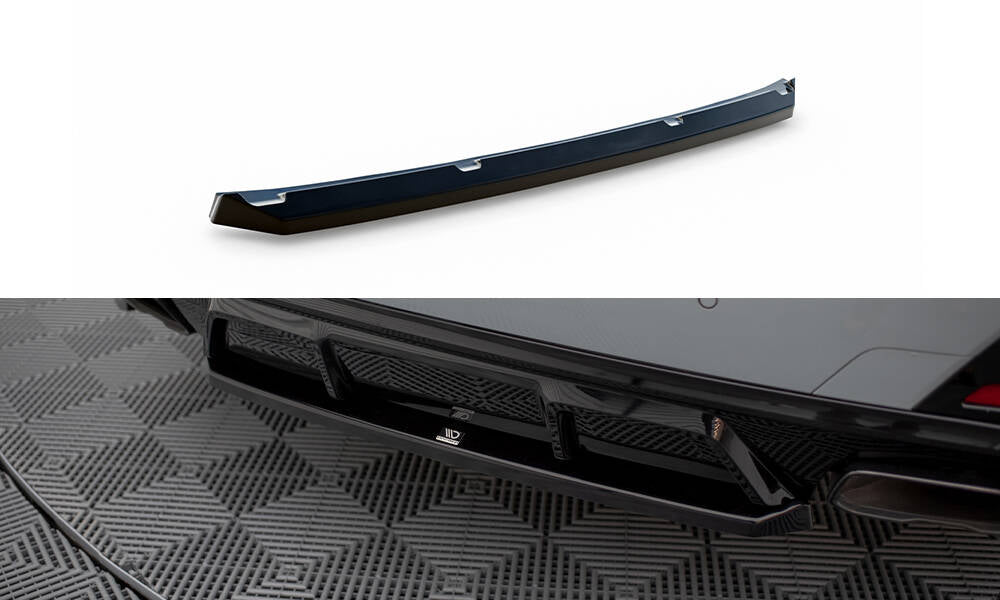 Maxton Mittlerer Diffusor Heck Ansatz für BMW M440i Gran Coupe G26 schwarz Hochglanz