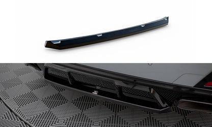 Maxton Mittlerer Diffusor Heck Ansatz für BMW M440i Gran Coupe G26 schwarz Hochglanz