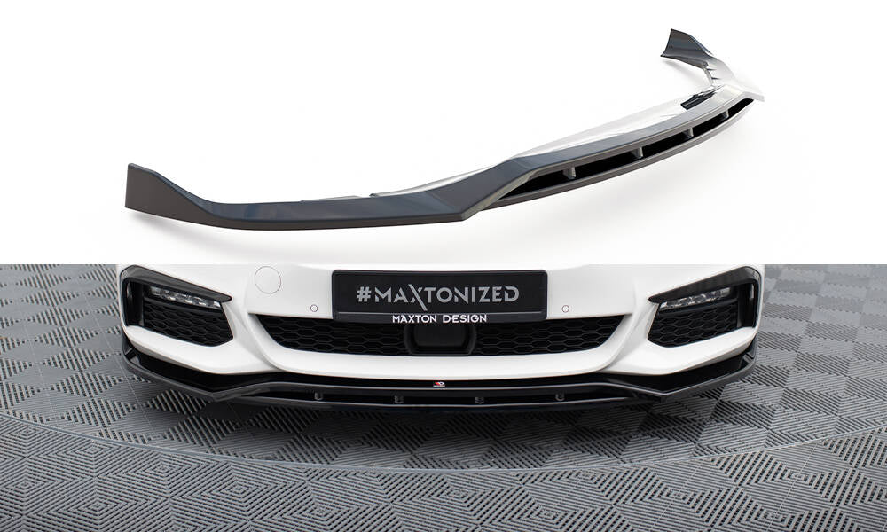 Maxton Front Ansatz V.3 für BMW 5er M-Paket G30 / G31 schwarz Hochglanz