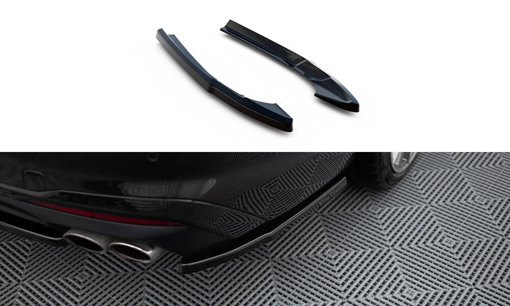 Maxton Heck Ansatz Flaps Diffusor für Audi S4 B9 Facelift schwarz Hochglanz