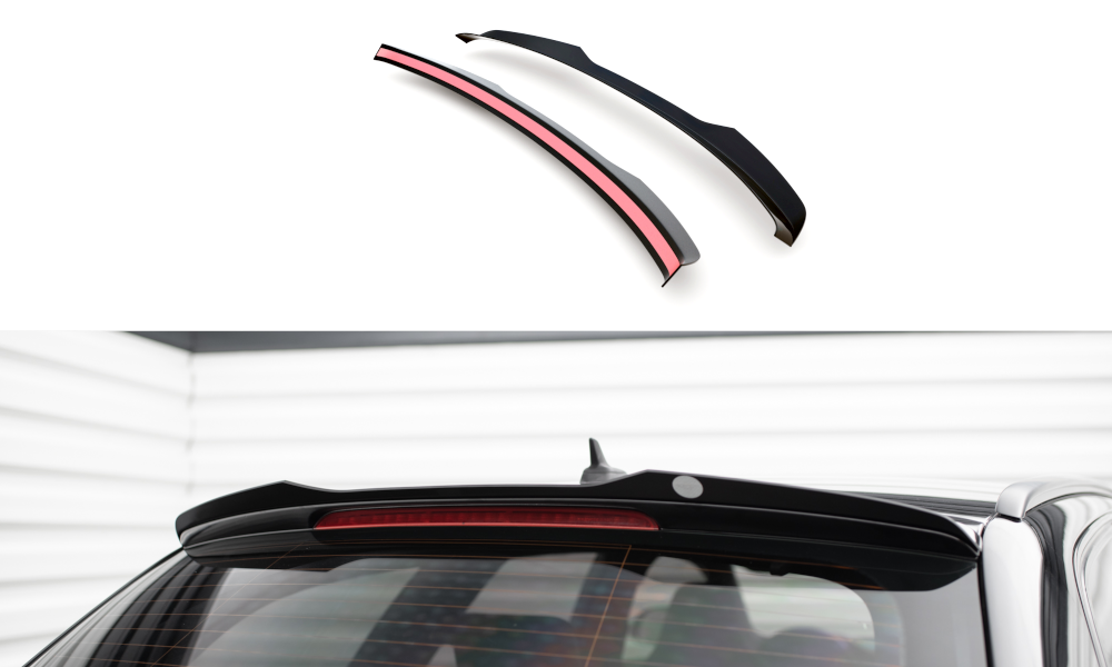 Maxton Spoiler CAP für Audi RS6 Avant C6 schwarz Hochglanz