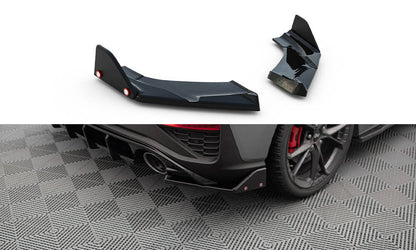 Maxton Heck Ansatz Flaps Diffusor V.4 +Flaps für Hyundai I30 N Hatchback Mk3 Facelift