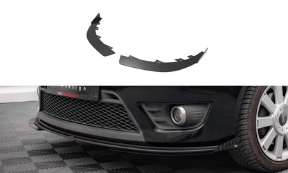 Maxton Front Flaps Ford Fiesta ST Mk6 schwarz Hochglanz