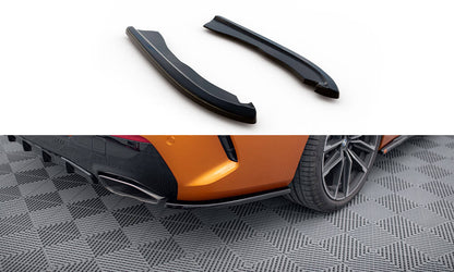 Maxton Heck Ansatz Flaps Diffusor V.1 für BMW M440I G22 schwarz Hochglanz