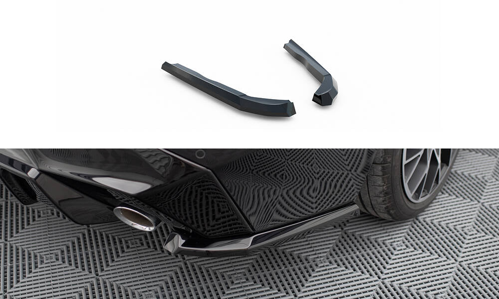Maxton Heck Ansatz Flaps Diffusor V.3 für BMW 2 G42 schwarz Hochglanz