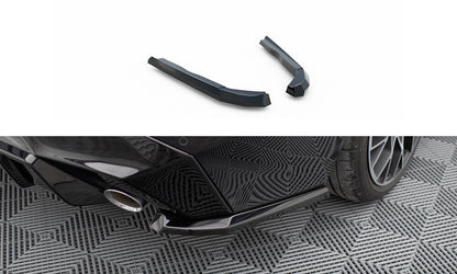 Maxton Heck Ansatz Flaps Diffusor V.3 für BMW 2 G42 schwarz Hochglanz