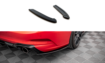 Maxton Heck Ansatz Flaps Diffusor V.7 für Ford Focus Kombi ST Mk4 schwarz Hochglanz