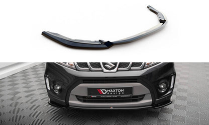 Maxton Front Ansatz V.1 für Suzuki Vitara S Mk2 schwarz Hochglanz