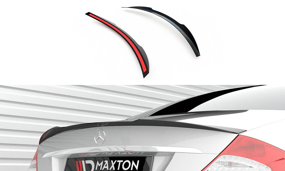 Maxton Spoiler CAP für Mercedes-Benz CLS C219 schwarz Hochglanz