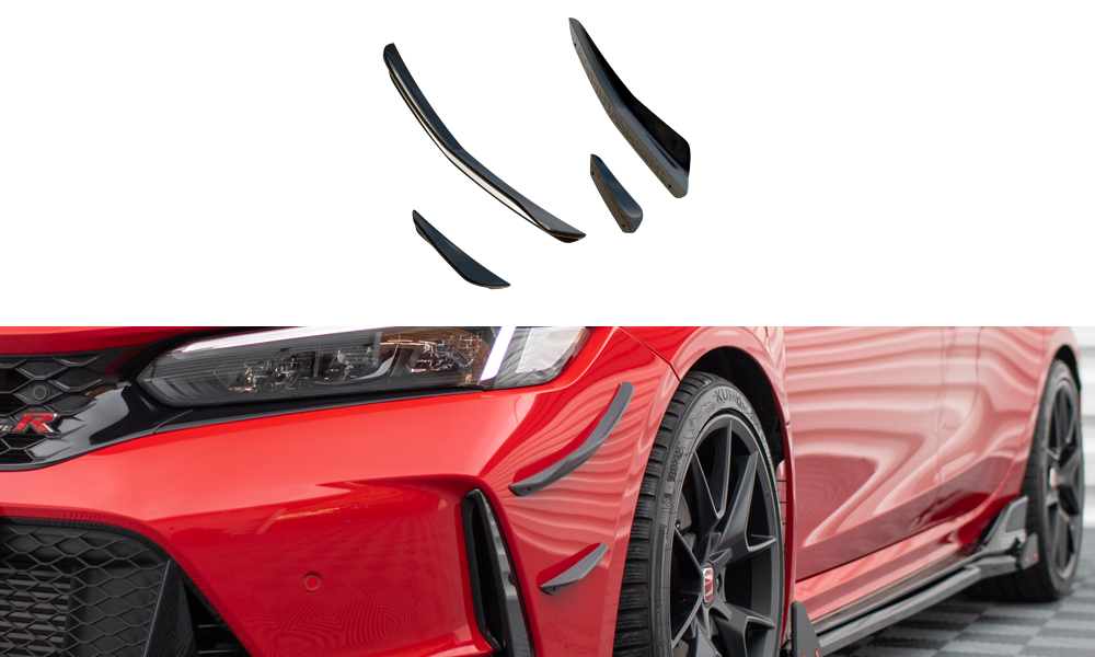 Maxton Stoßstangenflügel vorne (Canards) Honda Civic Type-R Mk 11