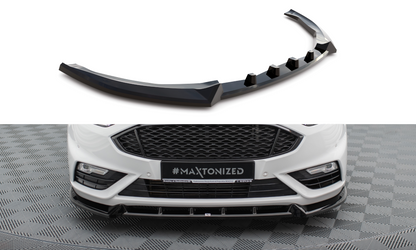 Maxton Front Ansatz für Ford Mondeo Sport Mk5 Facelift / Fusion Sport Mk2 Facelift schwarz Hochglanz