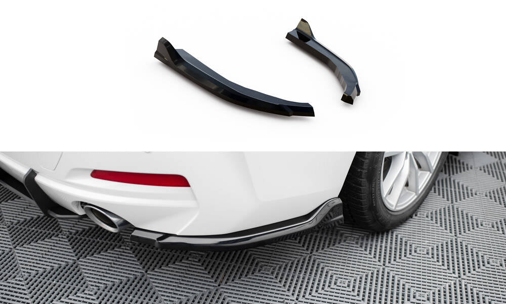 Maxton Heck Ansatz Flaps Diffusor für BMW 3er Limousine / Touring G20 / G21 Facelift schwarz Hochglanz