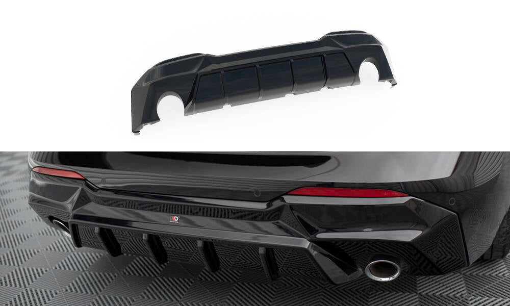 Maxton Diffusor Heck Ansatz für BMW 2 G42 schwarz Hochglanz