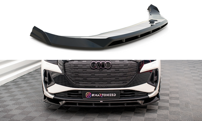 Maxton Front Ansatz V.2 für Audi Q4 e-tron Sportback Mk1 schwarz Hochglanz
