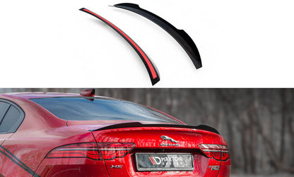 Maxton Spoiler CAP für Jaguar XE R-Dynamic X760 Facelift schwarz Hochglanz