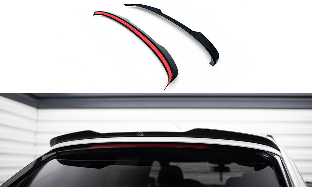 Maxton Spoiler CAP V.2 für BMW 5er Touring G31 schwarz Hochglanz