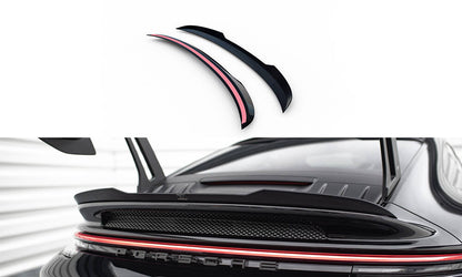 Maxton Niedriger Spoiler CAP für Porsche 911 992 GT3 schwarz Hochglanz