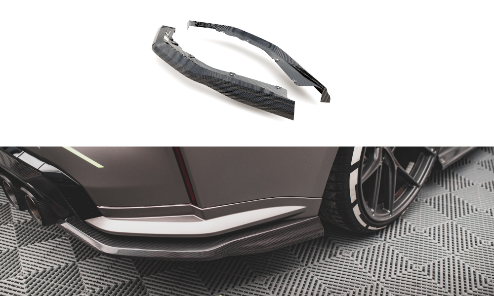 Maxton Carbon Fiber Heck Ansatz Flaps Diffusor für BMW M4 G82