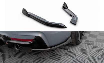 Maxton Heck Ansatz Flaps Diffusor V.5 für BMW 4er Coupe M-Paket F32  schwarz Hochglanz