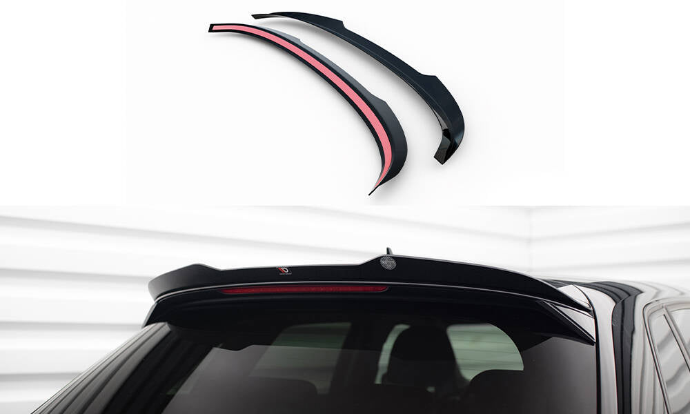 Maxton Spoiler CAP für Audi A3 Sportback 8V Facelift schwarz Hochglanz