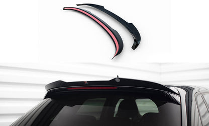 Maxton Spoiler CAP für Audi A3 Sportback 8V Facelift schwarz Hochglanz