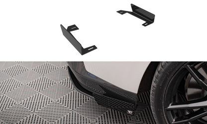 Maxton Hintere Seiten Flaps für BMW 2 Coupe M-Paket G42 schwarz Hochglanz