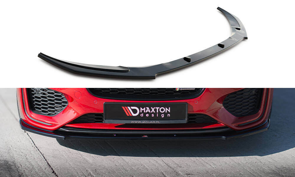 Maxton Front Ansatz für Jaguar XE R-Dynamic X760 Facelift schwarz Hochglanz