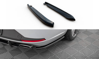 Maxton Heck Ansatz Flaps Diffusor V.1 für Seat Leon Cupra Sportstourer Mk3 schwarz Hochglanz