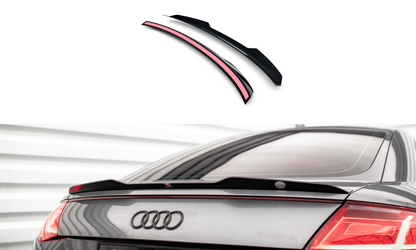 Maxton Spoiler CAP für Audi TT S / S-Line 8S schwarz Hochglanz