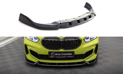 Maxton Front Ansatz V.7 für BMW 1er F40 M-Paket / M135i  schwarz Hochglanz