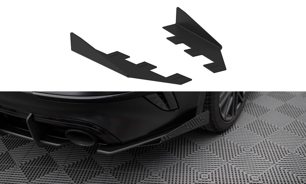 Maxton Hintere Seiten Flaps für Kia Proceed GT Mk1 Facelift schwarz Hochglanz