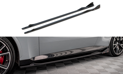Maxton Seitenschweller Ansatz für V.2 für + Flaps BMW 2 Coupe M-Paket / M240i G42