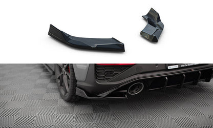 Maxton Heck Ansatz Flaps Diffusor V.6 für Hyundai I30 N Hatchback Mk3 Facelift schwarz Hochglanz