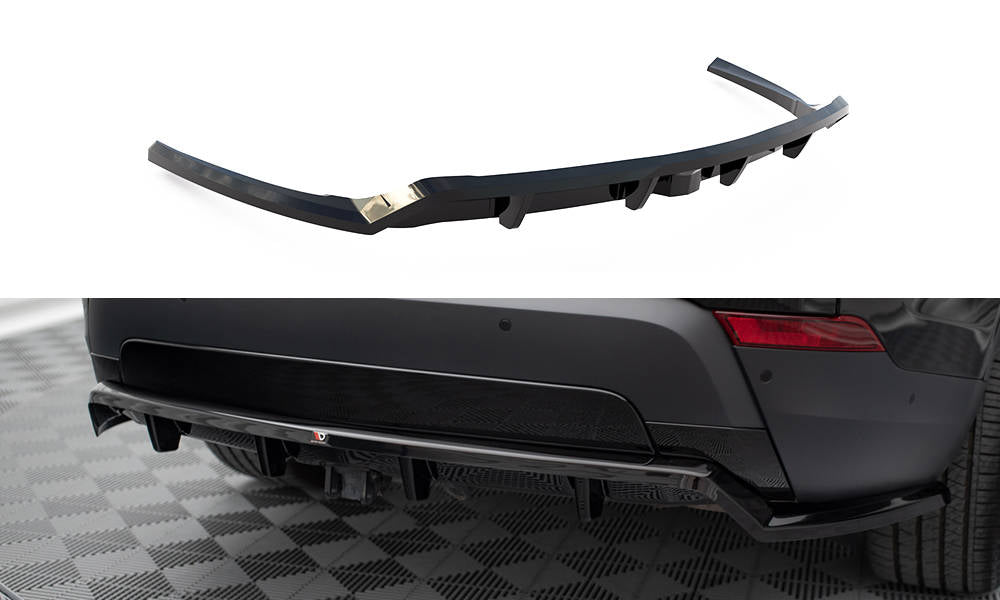 Maxton Mittlerer Diffusor Heck Ansatz DTM Look für Land Rover Discovery HSE Mk5 schwarz Hochglanz