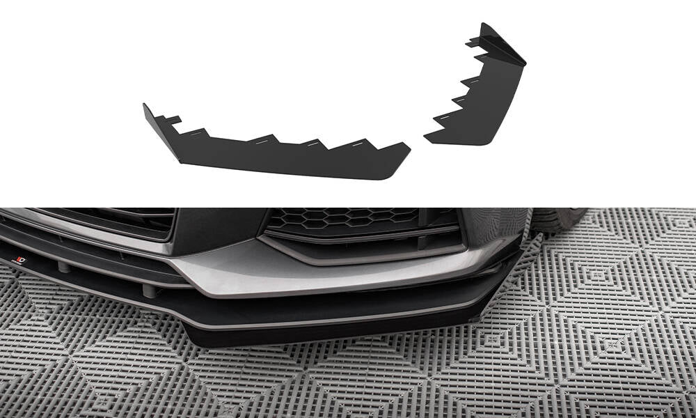 Maxton Front Flaps Audi TT S / S-Line 8S schwarz Hochglanz