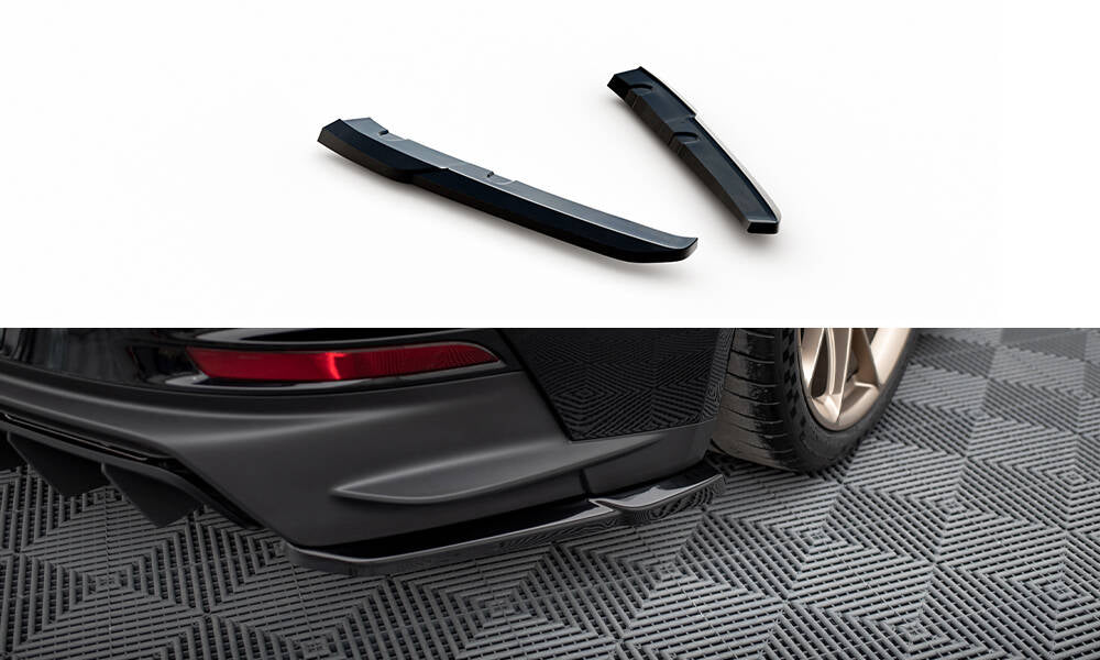 Maxton Heck Ansatz Flaps Diffusor für Porsche 911 992 GT3 schwarz Hochglanz