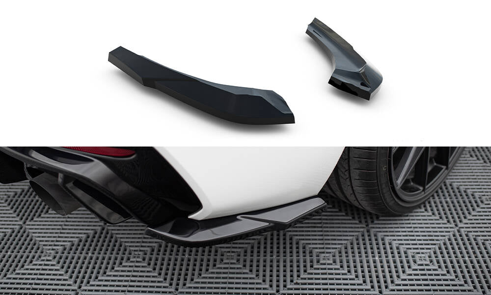 Maxton Heck Ansatz Flaps Diffusor V.5 für BMW 1er M-Paket / M140i F20 Facelift  schwarz Hochglanz