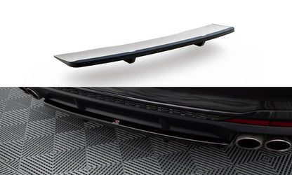 Maxton Mittlerer Diffusor Heck Ansatz DTM Look für Audi S4 B9 Facelift schwarz Hochglanz