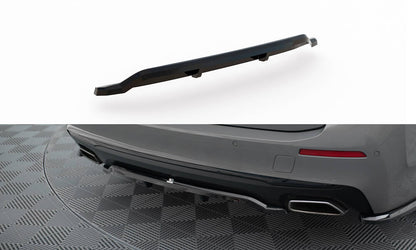 Maxton Mittlerer Diffusor Heck Ansatz DTM Look für BMW 5er G30 / G31 Facelift schwarz Hochglanz