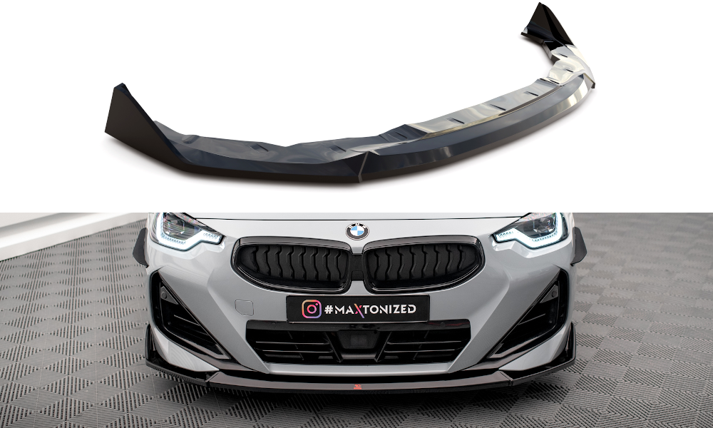 Maxton Front Ansatz V.3 für BMW 2 Coupe M-Paket / M240i G42 Carbon Look