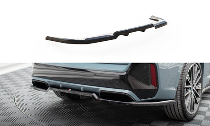 Maxton Mittlerer Diffusor Heck Ansatz DTM Look für BMW X1 M-Paket U11 schwarz Hochglanz