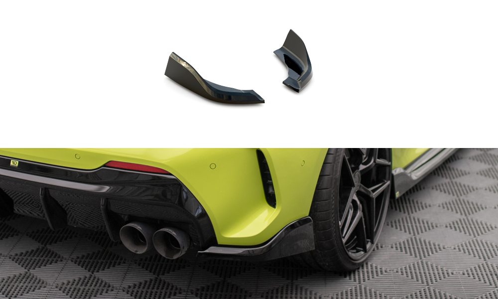 Maxton Heck Ansatz Flaps Diffusor V.6 für BMW 1er F40 M-Paket/ M135i schwarz Hochglanz