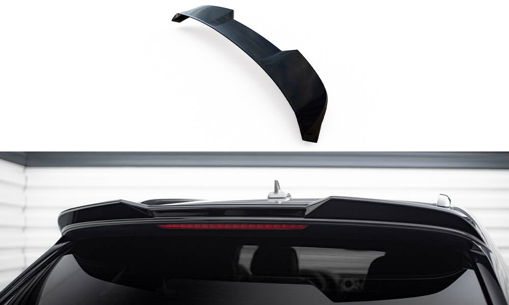 Maxton Höher Spoiler CAP für 3D Bentley Bentayga Mk1  schwarz Hochglanz