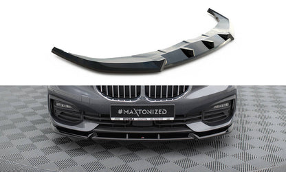 Maxton Front Ansatz V.1 für BMW 1er F40 schwarz Hochglanz