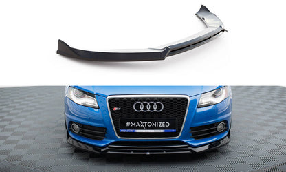 Maxton Front Ansatz V.3 für Audi S4 / A4 S-Line B8 schwarz Hochglanz
