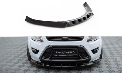 Maxton Front Ansatz für Ford Kuga ST Mk1 schwarz Hochglanz