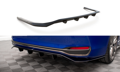 Maxton Mittlerer Diffusor Heck Ansatz DTM Look für Lexus ES F Sport Mk7 schwarz Hochglanz