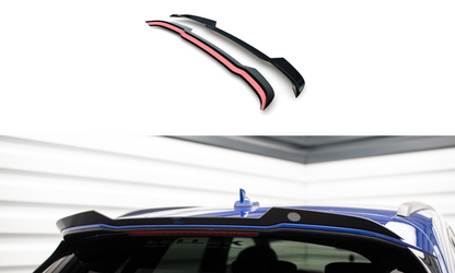Maxton Spoiler CAP für Audi Q5 S-Line SUV Mk2 Facelift schwarz Hochglanz