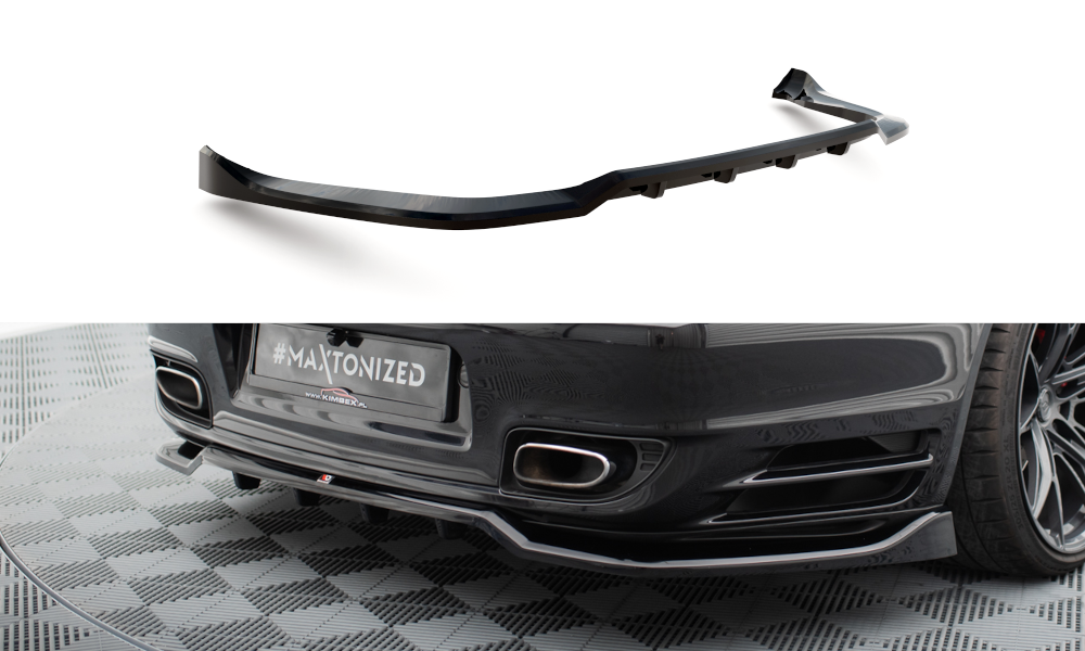 Maxton Mittlerer Diffusor Heck Ansatz DTM Look für Porsche 911 Turbo 997 schwarz Hochglanz
